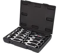 KS TOOLS Jeu de clés mixtes à cliquet courtes GEARplus, 16 pcs