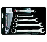 KS Tools 503.4602 Coffret clé mixte à cliquet réversible Chromeplus 5/16-3/8-1/2-11/16-3/4
