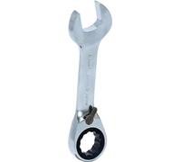 KS Tools 503.4639-E Mini clé mixte à cliquet réversible Chrome plus 72 dents 16 mm, sur support