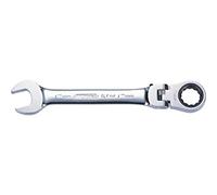 KS TOOLS Clé mixte à cliquet à tête inclinable à verrouillage GEARplus, 13 mm