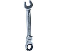 KS Tools 503.4817 Clé mixte à cliquet à tête inclinable à verrouillage | Clé mixte à cliquet à tête inclinable à verrouillage GEARplus®, 17 mm, Chrome Vanadium