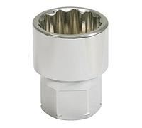 KS Tools 503.4986 - Douille traversante RING STOP® 12 pans - 16 mm - Gamme GEARplus® - En Chrome Vanadium - Finition satinée