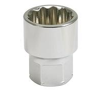 KS Tools 503.4989 - Douille traversante RING STOP® 12 pans - 19 mm - Gamme GEARplus® - En Chrome Vanadium - Finition satinée