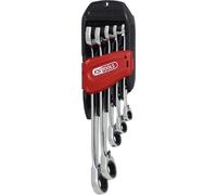 KS Tools - 503.5905 - Clés à cliquet - Jeu de 5 clés mixtes sur double support - Cliquet réversible