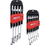Ks tools 503.5950 - Jeu de 10 clés mixtes à cliquet DUO - Gamme GEARplus® - En chrome Vanadium - Finition Satinée