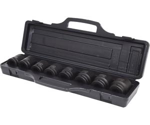 KS Tools 515.0210 douills et ensemble de douilles | Coffret de 8 douilles à chocs 3/4'' 6 pans, 24 à 38 mm, outillage professionnel, chrome vanadium