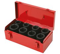 KS TOOLS 3/4" Jeu de douilles à chocs 6 pans, 8 pcs longues
