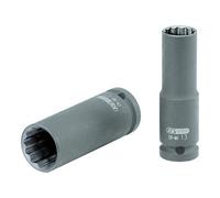 KS Tools 515.0944 - Douille longue à chocs 12 pans 1/2" - 12mm - En Chrome Molybdène - Uniquement pour utilisation à chocs