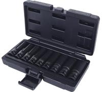 KS Tools – Jeu de 9 douilles à chocs TORX 1/2'' 515.1050 – E10,E11,E12,E14,E16,E18,E20,E24