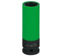 KS Tools Douille à choc 1/2" longue pour jantes aluminium 15 mm - 1 pièce