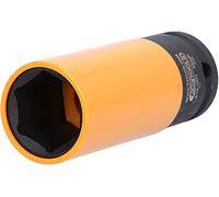 Douille à chocs longue 6 pans pour jantes aluminium - orange - 22 mm KS TOOLS - 515.1077