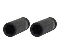 KS TOOLS 515.1117 Douille longue à chocs 6 pans 1/2'', 17 mm (Lot de 2)
