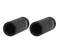KS TOOLS 515.1119 Douille longue à chocs 6 pans 1/2'', 19 mm (Lot de 2)