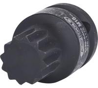 KS Tools Douille à chocs courte 515.1175 1/2'' XZN M18 L.43 mm Chrome-Molybdène pour chocs