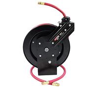 KS Tools, 515.404, Enrouleur air eau pour meubles SRM tuyau Ø13mm raccord 3/8" 8+1m Kstools