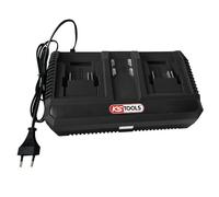 KS Tools - 515.4706F - Double Chargeur Rapide - Chargeur Batterie 18v - 8A