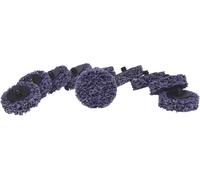 KS Tools 515.5086 Tampons abrasifs de rechange, Ø 50 mm, strip rad lilas, lot de 10