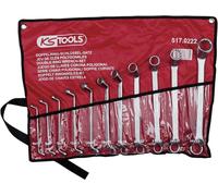 KS Tools Clés polygonales contre-coudées 11 pièces 6–32 mm