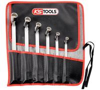 KS Tools Jeu de 6 clés à douilles articulées 517.0310 – 8x9-10x11-12x13-14x15-16x17-18x19 mm