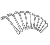 KS Tools - Jeu de 10 clés à pipe débouchées 517.0440, métriques 6 pans 8-19 mm