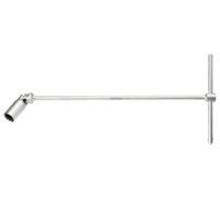 KS Tools 517.1133 - Clé à poignée longue à cardan 12 pans spécial bougie, 18 mm - En matière Robuste et Résistante