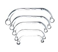 KS TOOLS 518.0850 Jeu de 5 clés polygonales demi-lune, Chromé Satiné