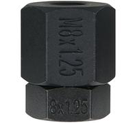 KS Tools 670.0258 - Douilles de démontage M8 x 1,25 - Pour la sortie des goujons - Modèle plat et compact - En acier spécial