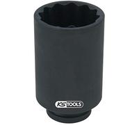KS Tools 700.1663 - Douille 12 pans 1/2" pour rotules de suspension de Renault Master et Opel Movano, 46 mm - En acier spécial
