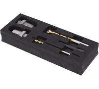 KS Tools 700.5640 - Alésoir pour vis de blocage pour essieu multi-bras, 5 pièces - Outil de Précision et Calibrage - Lame Mobile et Coulissante