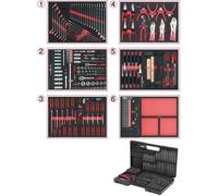 KS Tools KS Tools jeu de plaquettes système universel pour 6 tiroirs avec 598 outils haut de gamme Quantité:1