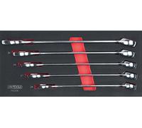 KS Tools 713.2015 - Module de clés mixtes - Gamme ULTIMATE® - Empreinte des outils découpée au laser - Mousse imputrescible - 5 pièces