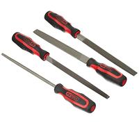 KS TOOLS 713.3004 - Module de limes demi-douces - Pour servantes et établis - Empreinte des outils découpée au laser - Mousse imputrescible - 4 pièces Noir