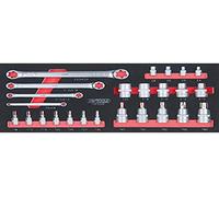 Module de douilles ULTIMATE® et clés TORX® 1/4 - 1/2, 25 pièces KS TOOLS - 713.5008