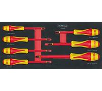 KS Tools 713.6015 - Module de tournevis isolés 1000V Fente - Pour vis PHILLIPS® - Gamme ULTIMATE® - Empreinte des outils découpée au laser - Mousse imputrescible - 7 pièces