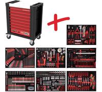 KS Tools 8107397 Servante datelier Couleur: noir, rouge