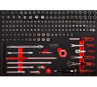 KS Tools – Jeu de douilles 811.0169 1/4" – 169 pièces – insert en mousse