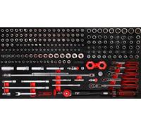 KS TOOLS SCS 1/4"+3/8" Module de douilles, 213 pcs, modules système 1.1/3