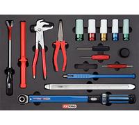 KS Tools 815.1195 - Module 1/1" spécial démontage roues - Pour servantes d'atelier et coffres à outils - Insert en mousse haute résistance - 16 pièces