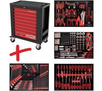 KS Tools 8154241 Servante datelier Couleur: noir, rouge