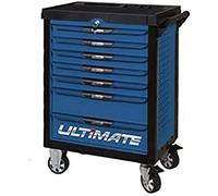 KS Tools 818.7232 - Servante d'atelier 7 tiroirs - Gamme ULTIMATE - Equipée de 231 outils - Rose
