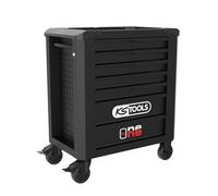 KS Tools - Servante d'atelier 823.0007F - 7 tiroirs, ouverture individuelle, 40 kg - Noir