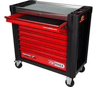 KS TOOLS 825.8564 Chariot d'atelier PERFORMANCEplus P25 avec 8 tiroirs, équipé de 564 Outils dans 8 Compartiments pour 8 tiroirs