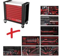 KS Tools 8258564 Servante datelier Couleur: noir, rouge