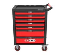 KS Tools Servante d'atelier noir/rouge, 7 tiroirs 826.0007