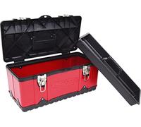 KS Tools 850.0350 - Boîte à outils bimatière 47x23,8x20,3cm - En Métal et PVC résistant aux chocs - Cadenassable - Bac à outils amovible
