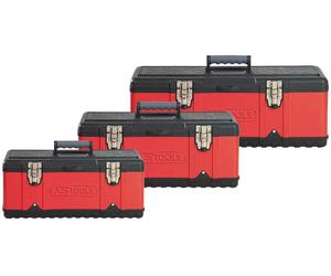 KS Tools 8500360 850.0360 Boîte à outils vide plastique, Tôle dacier noir-rouge