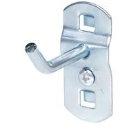 KS Tools 860.0804 - Crochet 45° 50mm Ø6mm - Epaisseur du plateau 1,5 mm - Vis de fixation inclus - Zingué