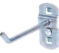 KS Tools 860.0805 - Crochet 45° 100mm Ø6mm - Epaisseur du plateau 1,5 mm - Vis de fixation inclus - Zingué