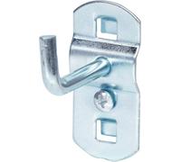 KS Tools 860.0809 - Crochet 90° 35mm Ø6mm - Epaisseur du plateau 1,5 mm - Vis de fixation inclus - Zingué