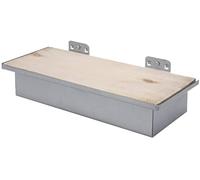 KS Tools 860.0871 - Support à percer en bois - 120 x 155 x 55mm - Avec plateau en boi - Vis de fixation inclus - Epaisseur du plateau 1,5 mm - Zingué